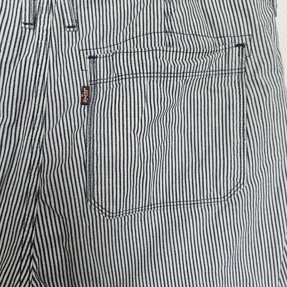 Levis Waist 31 Women Vintage Inspired Railroad Stripes Classic Denim Shorts - Picture 5 of 16